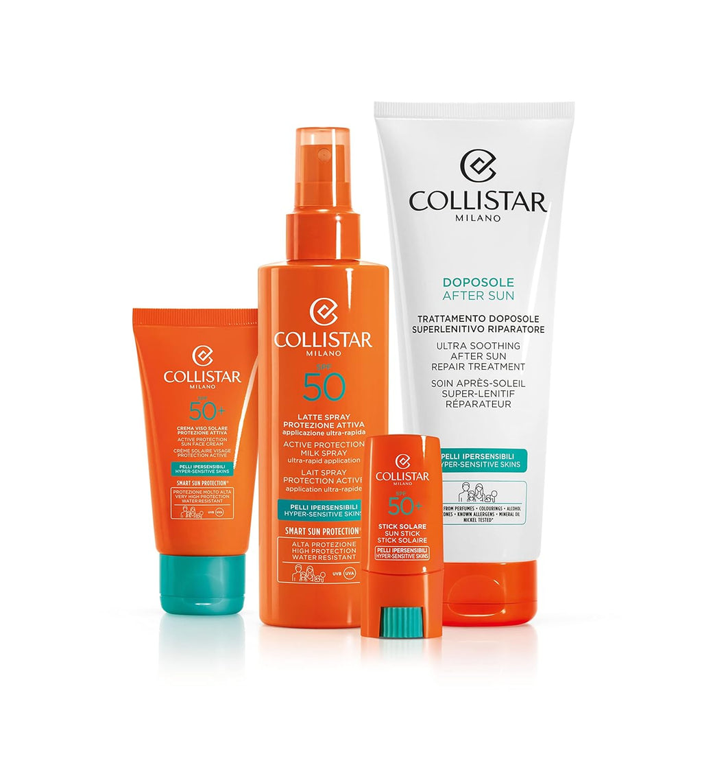 Collistar Sun Cream Face Protection SPF 50+, Prevents Wrinkles and Spots, Also Ideal for Neckline, Hands and Chest 50ml