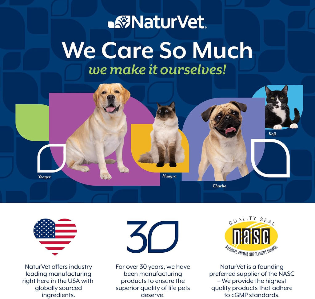 NaturVet Anti-Diarrhea Liquid Pet Supplement Plus Kaolin - 8 Oz | Alleviate Discomfort, Cramping, Irritation From Diarrhea for Dogs, Cats, Great Taste