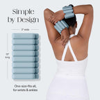 Bala Bangles Wrist & Ankle Weights for Women & Men, Home Gym Equipment