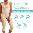 Marena Recovery Mid-Calf-Length Post Surgical Compression Girdle with High-Back
