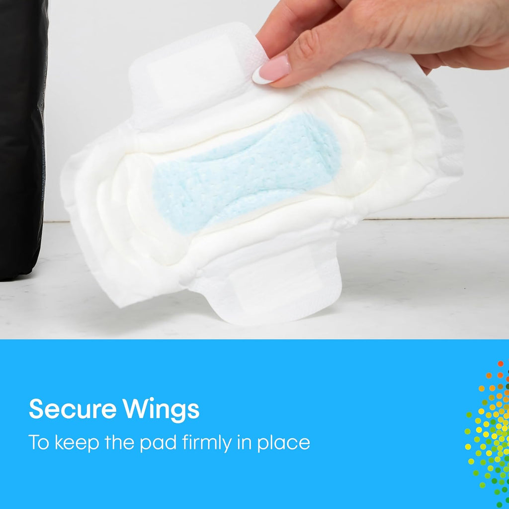 U by Kotex Extra Pads Regular with Wings 96 Count (6 x 16 Pack) - Packaging May Vary