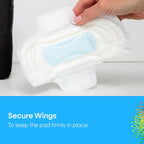 U by Kotex Extra Pads Regular with Wings 96 Count (6 x 16 Pack) - Packaging May Vary