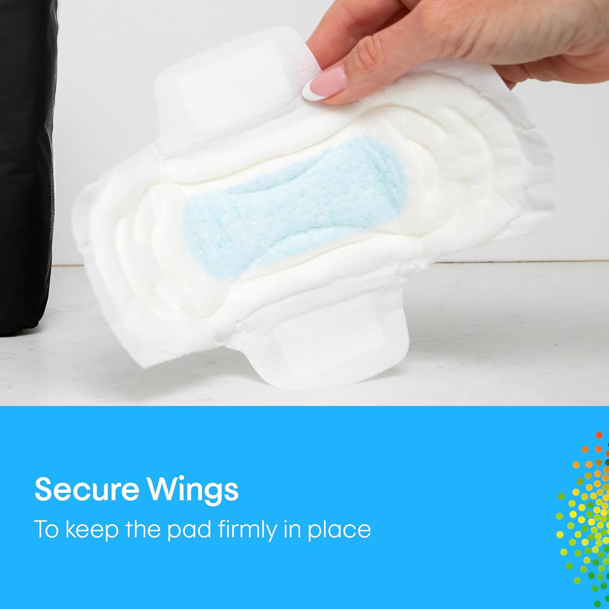 U by Kotex Extra Pads Regular with Wings 96 Count (6 x 16 Pack) - Packaging May Vary