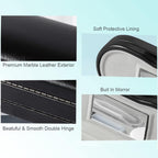 AITIME 2 in 1 Contact Lens and Glasses Case Combo,Contact Travel Case Kit | Double Sided Eye Contact Case with Remover Tool,Storage Organizer Accessories,Cute Eyeglasses Case with Contact Holder