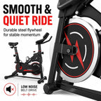 Exercise Bike with Monitor, Stationary Bikes for Home Gym Cardio, Adjustable Resistance, Indoor Cycling Bike, Comfortable Seat, 350 LBS Capacity
