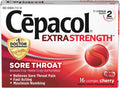 Cepacol Extra Strength Sore Throat Lozenges, Cherry 16ct