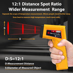 FKM Infrared Thermometer Gun Non-Contact Laser Temperature Gun,-58°F~986°F | Adjustable Emissivity,Digital IR Thermometer Gun for Cooking,Griddle,Pizza Oven,BBQ,HVAC,Automotive,Industrial,Not for Human