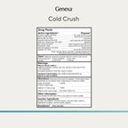 Genexa Cold Crush, Drug Free & Made Clean, 60 Chewable Tablets for Adults | Dye Free, 0% Artificial Additives, Non-GMO, Gluten Free, Homeopathic Cough, Cold, Sore Throat Relief, Acai Berry Flavor