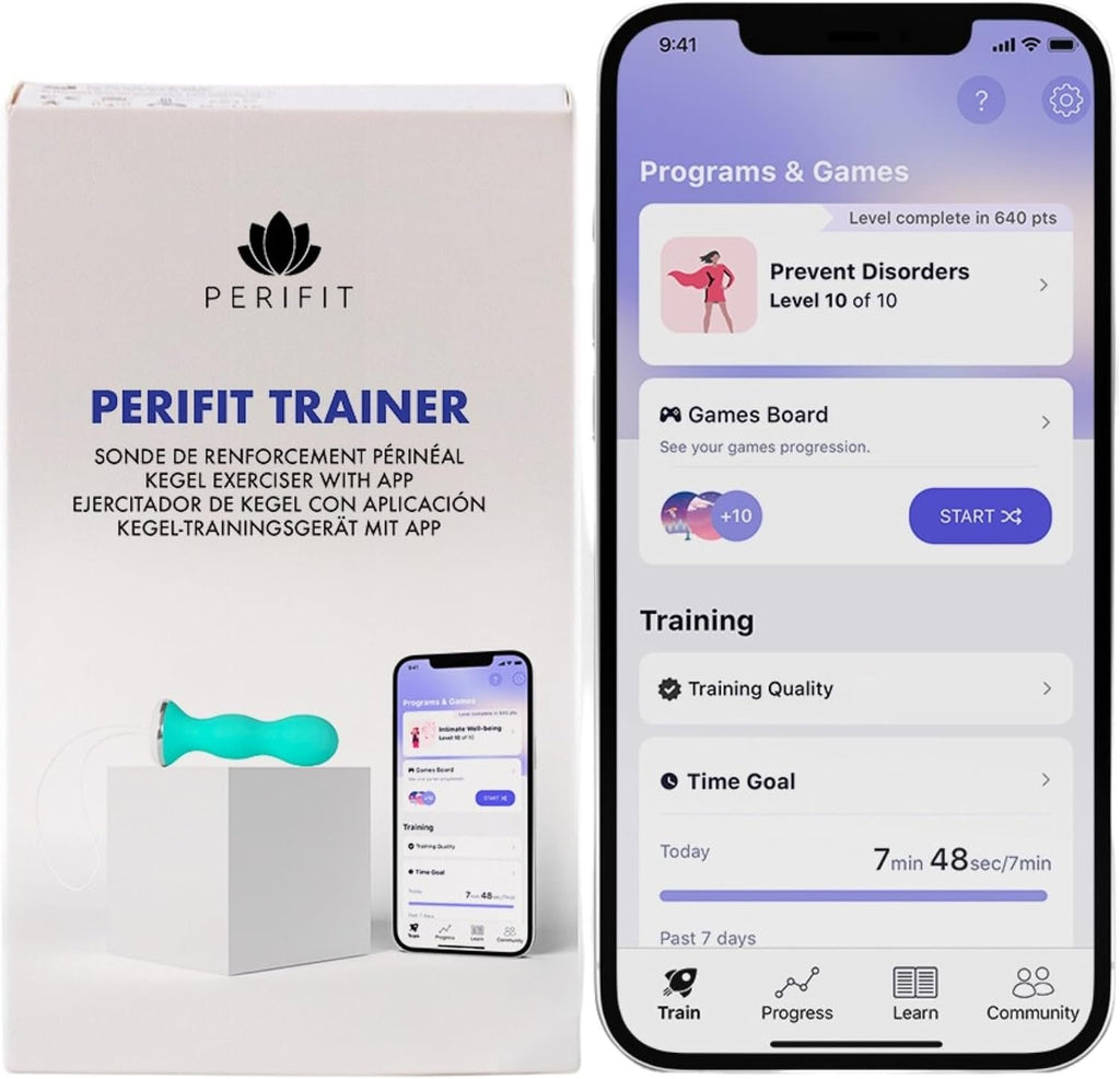 Perifit Pelvic Floor Trainer, Kegel Exerciser with App for Women, Green | Care, Postpartum Recovery, Bladder Control, Prolapse, Menopause, Kegel Weights, FDA-Approved, Kegel Weights Alternative"