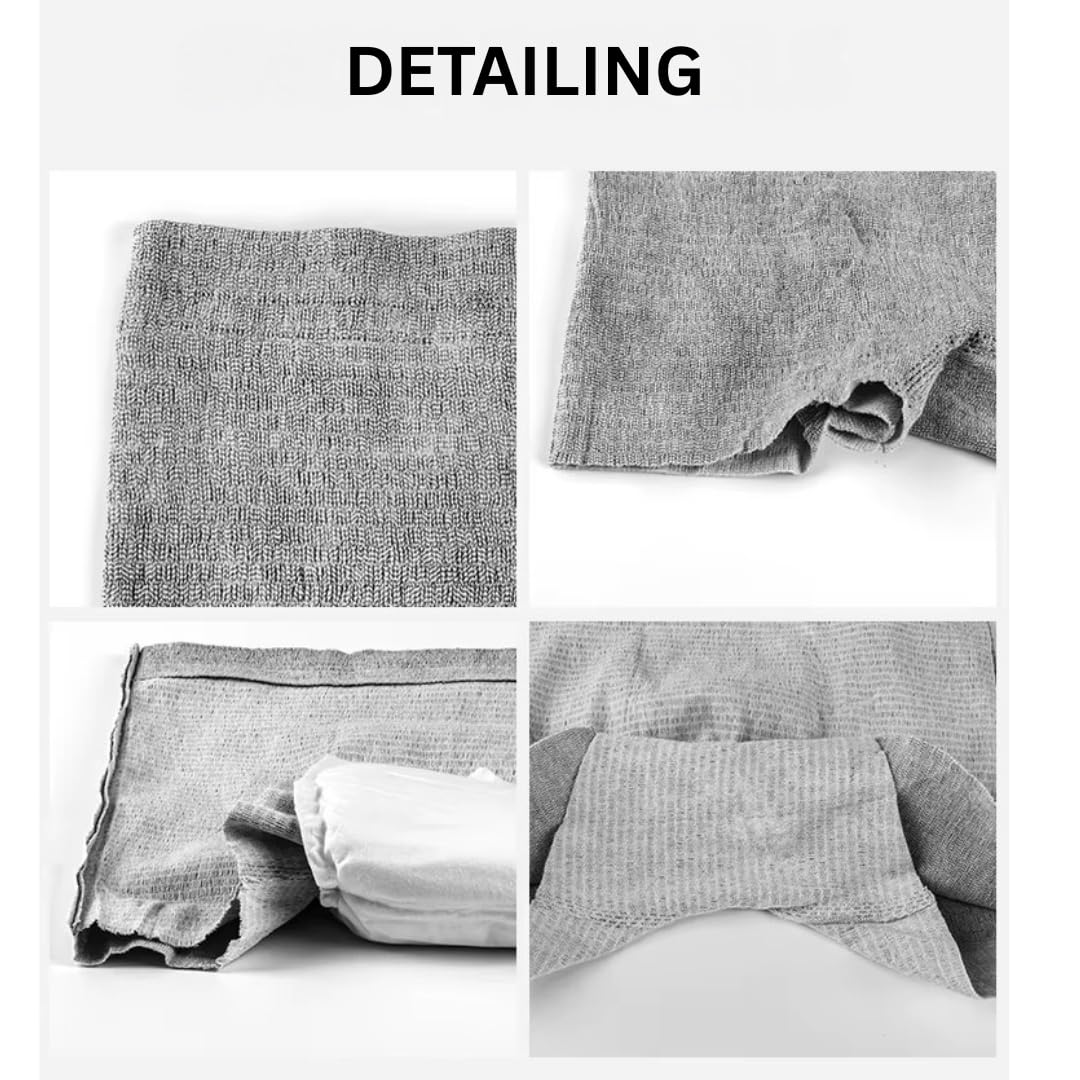 ZIKKU Pack of 4 Disposable Postpartum Maternity Panties Grey | Soft Non-Woven Breathable Fabric Post Delivery Underwear | Stretchable Maternity Care Panties for Women