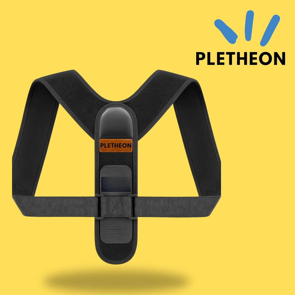 PLETHEON Adult Shoulder Posture Corrector Belt | Clavicle & Upper Back Support Brace | Posture Alignment Support | Fit From 30 to 44 Inch Tummy