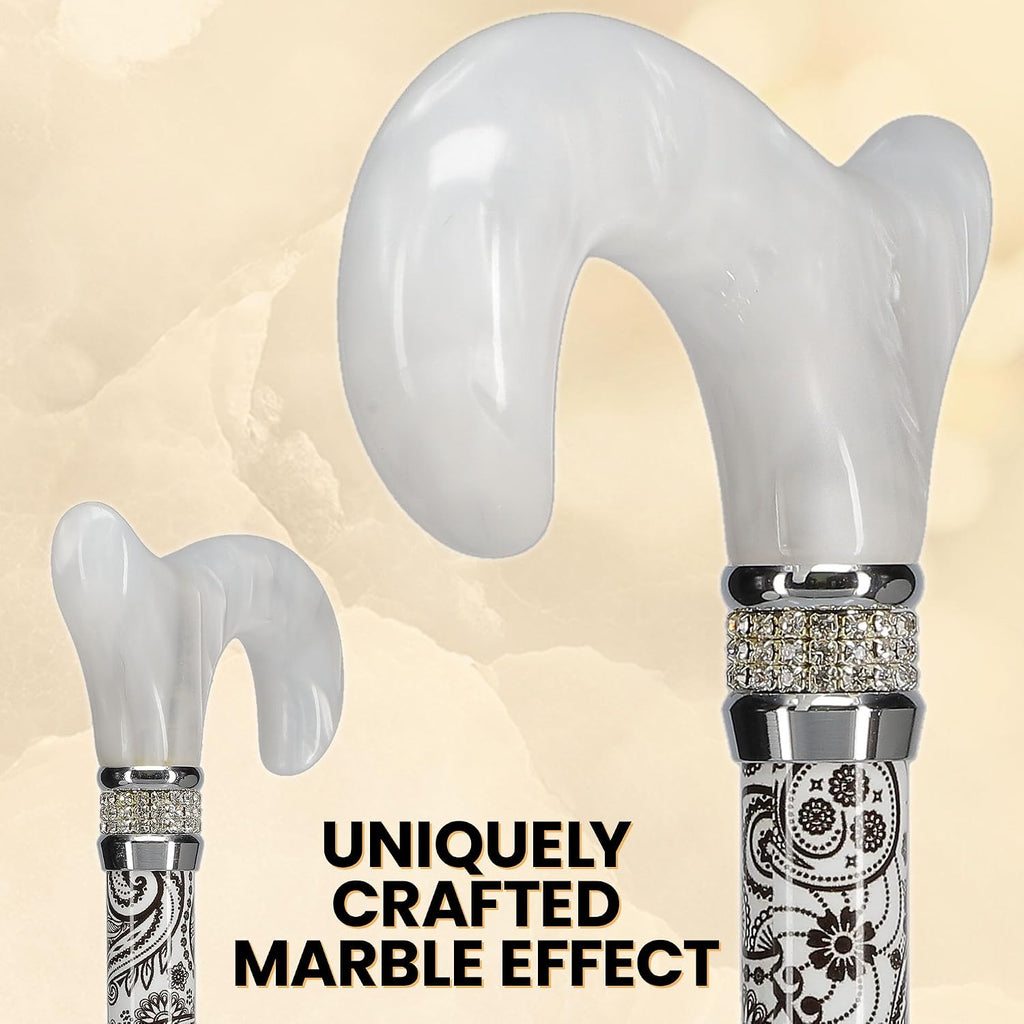 Stylish Walking Sticks – Rhinestone Collar Designer Adjustable Canes Colorful – Best Gift for Men and Women Light Weight Aluminum Shaft & Safe to Walk