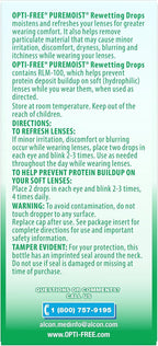 OPTI-FREE Puremoist Contact Lens Rewetting Drops, 12 mL