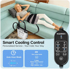 Quiet Ice Machine for Hip After Surgery, Programmable & Portable | FSA ELIGIBLE HSA:12-H,12-QT Cold Therapy Machine, Dedicated Hip/Full Knee Pad for Post-op Hip Replacement Pain Relief at Home