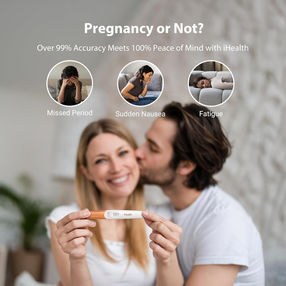 iHealth Pregnancy Test 5-Pack Value Kit - Ultra Sensitive Early Detection(10mIU/mL) - Over 99% Accurate Early Pregnancy Test - Multi-Pack Pruebas De Embarazo for Reliable Home Tracking