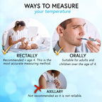 iProven Oral Thermometer, Measures in 10 seconds with flexible tip and fever alarm, Digital Medical Thermometer for adults, kids and toddlers - DTR-1221A