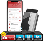 KINGBOLEN EDIAG Elite OBD2 Diagnosis, Bluetooth Diagnosis Car Multibrand, All Systems Diagnosis, 15+ Reset Services, Active Test, for Android & iPhone, Free Updates