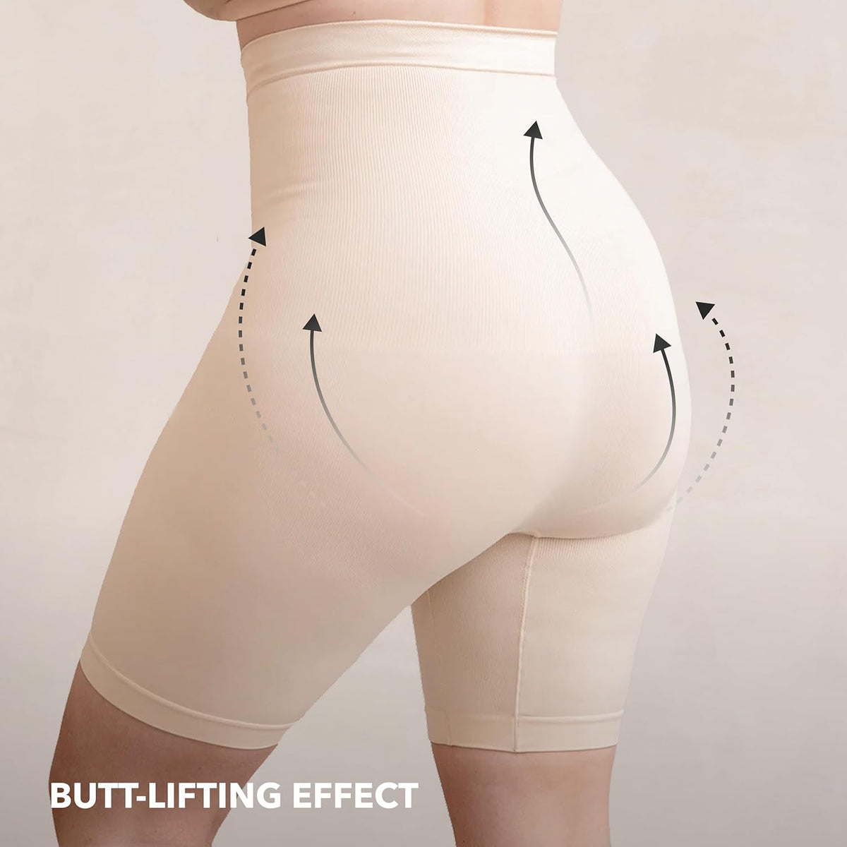 SHAPERMINT High Waisted Body Shaper Shorts Shapewear for Women Tummy Control Thigh Slimming Technology
