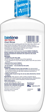 Biotene Oral Rinse Mouthwash for Dry Mouth, Fresh Mint, 16 fl oz | Alcohol-Free Mouthwash, Up To Four Hours Of Relief From Dry Mouth Symptoms, Freshens Breath