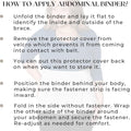 Abdominal Binder Post Surgery Tummy Tuck - Bariatric Stomach Binder Belly Support Band Wrap for Men & Women - Recovery Belt Girdle Hernia Treatment Tummy Waist Compression (XL, 4 Panel - 12" High)