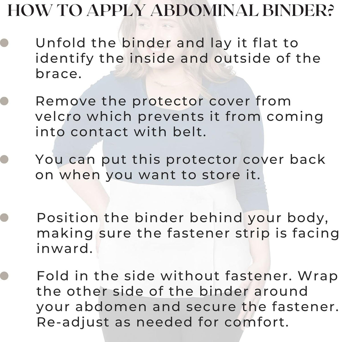 Abdominal Binder Post Surgery Tummy Tuck - Bariatric Stomach Binder Belly Support Band Wrap for Men & Women - Recovery Belt Girdle Hernia Treatment Tummy Waist Compression (XL, 4 Panel - 12" High)