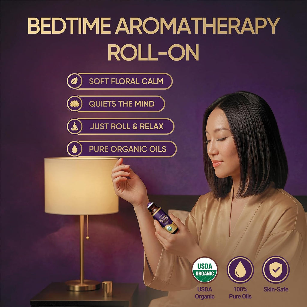 BodyJ4You Sleep Essential Oil Blend - Better Sleep Aid Calm Relaxation Pure