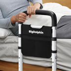 Bed Rails for Elderly Adults Safety, 350 LB Capacity, Model GS07 | ASTM Approved, Adjustable Bed Cane with Non-Slip Grip & Storage Bag, Tool-Free Bed Assist Rails for Seniors & Post Surgery