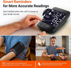 iHealth Accu Bluetooth Upper Arm Blood Pressure Monitor with Large Cuff | Smart BP monitor for home use, 8.7"-16.5"Adjustable BP Cuff for Large Arm, 2-user memory,compatible with iOS & Android, Black