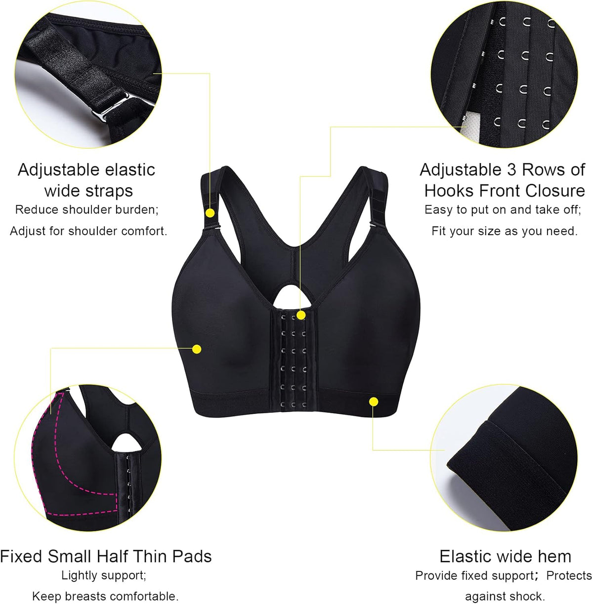 YIANNA Bras Wire-Free