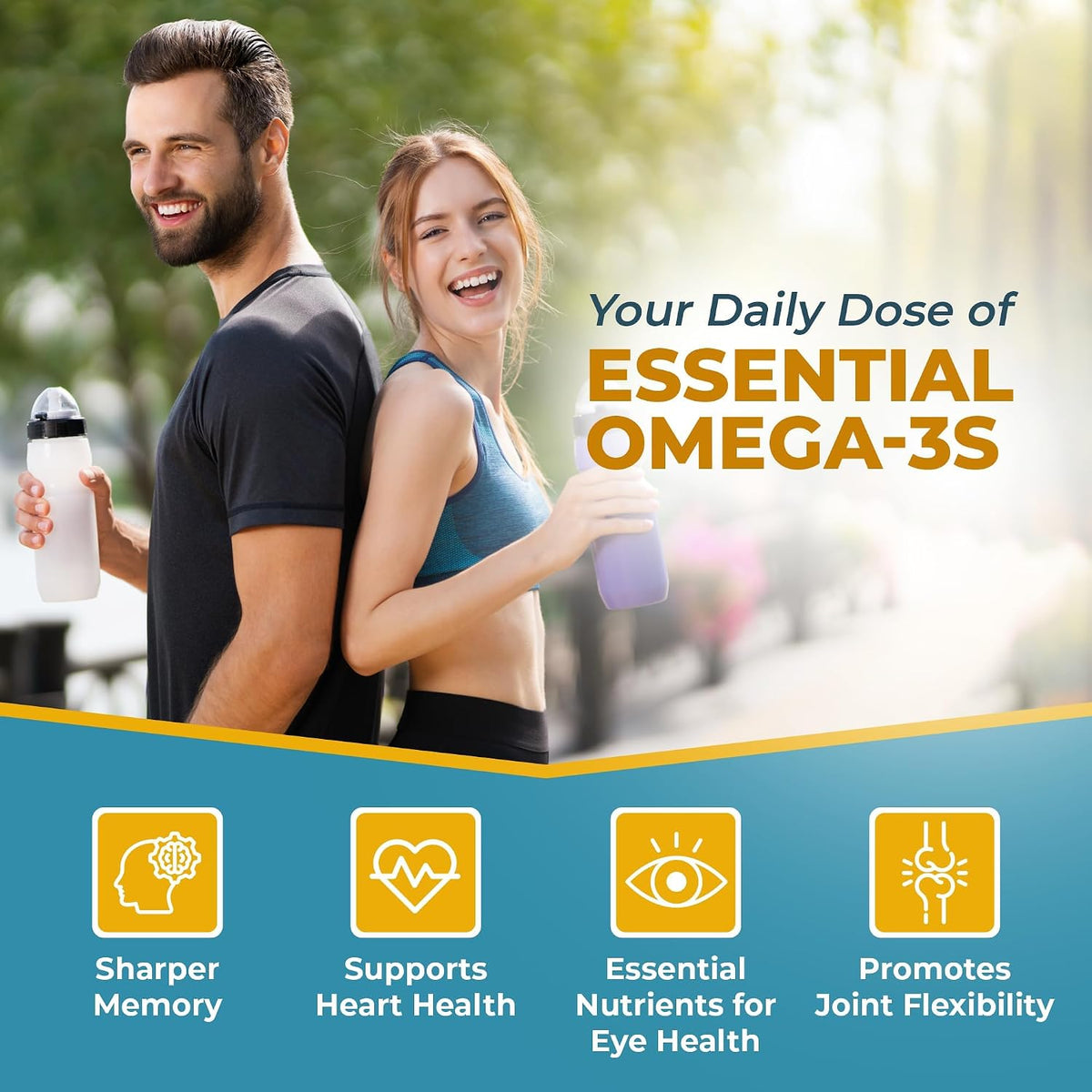 Macuhealth Omega 3 Fish Oil - 1100mg DHA, 1100mg EPA - rTG Formula | 120 softgels, 3 months supply - Eye & Brain Health Supplement, Triglyceride Formula