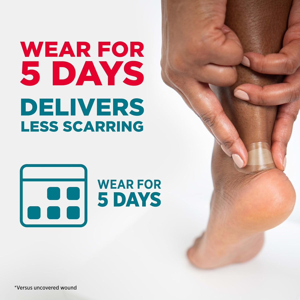 BAND-AID Brand Pro Heal 5 Day Protect Hydrocolloid Blister Bandages, 6 Ct