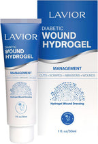 LAVIOR Diabetic Wound Hydrogel 1 oz – Hydrogel Dressing for Wounds, Cuts, Scrapes, CGM Sites & Minor Skin Injuries – Botanical Formula – Vegan – Made in USA