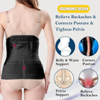 3 in 1 Postpartum Belly Wrap Recovery Band Belt Abdominal Binder | Postpartum Belly Band, Belly Binder Post Partum, Post Surgery Pregnancy Belly Support Band Recovery Belly/waist/pelvis (L)