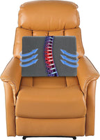 HOMBYS Lumbar Support Pillow for Recliner Chair, Memory Foam Back Support Cushion for Elderly,Extra Large Lumbar Support Pillow,Thick Backrest for Home Reading (Grey, 20“x13.5"x5")