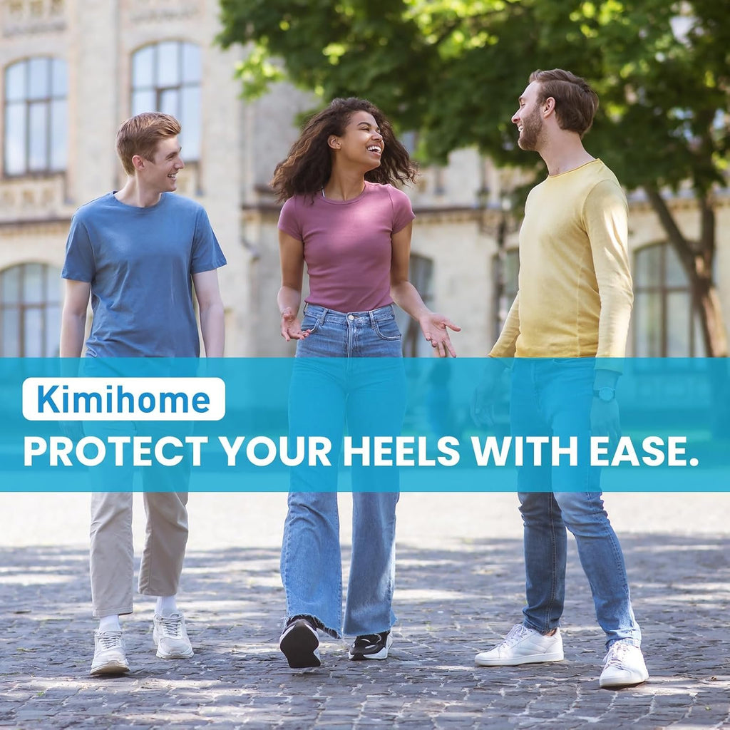 Heel Lift Inserts for Women Men - Kimihome Adjustable Gel Heel Cushion Pads for Heel Pain, Uneven Legs Leg Length Discrepancies Height Increase Insole Orthopedic Shoe Lifts (4 Layers, Size L)