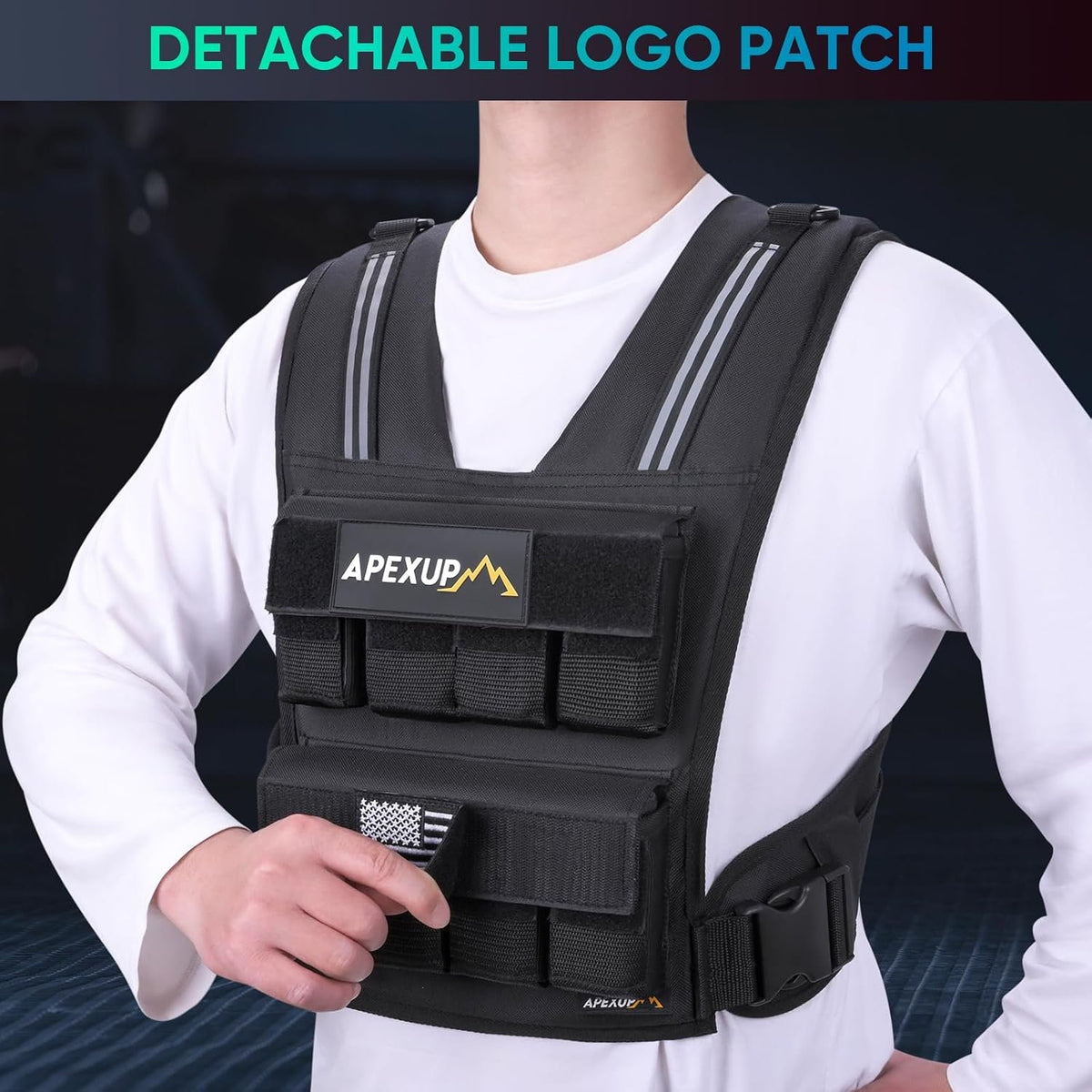 APEXUP Weighted Vest Men, Adjustable Weight Vest for Running