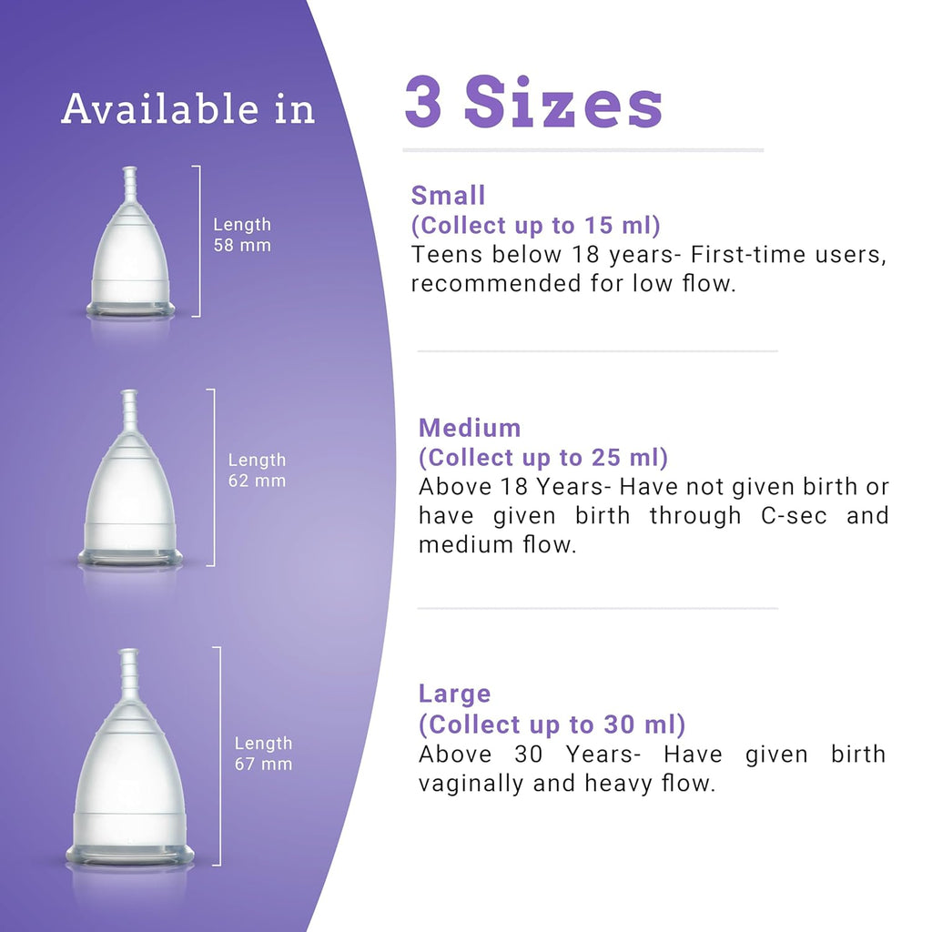 Menstrual Cup Small Size for Women (Pink) – Reusable Period Cup | US FDA Registered | 100% Medical Grade Silicone | Ultra Soft & Flexible | Odour, Rash & Itch Free | Leak-Proof Menstrual Cups | 8–10 Hours Protection | Period Cups for Womens