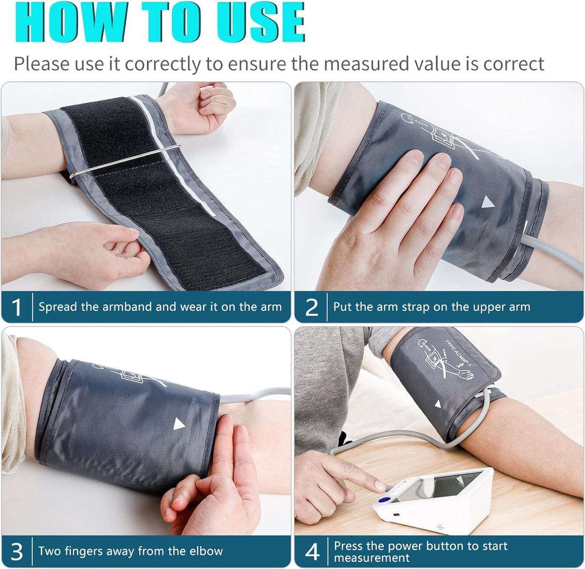 Blood Pressure Monitor 2 Cuff Sizes, Large Blood Pressure Cuff | M/L Cuff 9-17"& XL Cuff 13-21", Extra Large Backlit Display, Two User Mode, 1000 Mem, 4xAAA Batteries, Upper Arm, Home Use