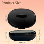 Hearing Aid Case, Portable Protective Storage Case (Blcak, style-1) | Water-Resistant Carrying Travel Case For For Most Hearing Aids