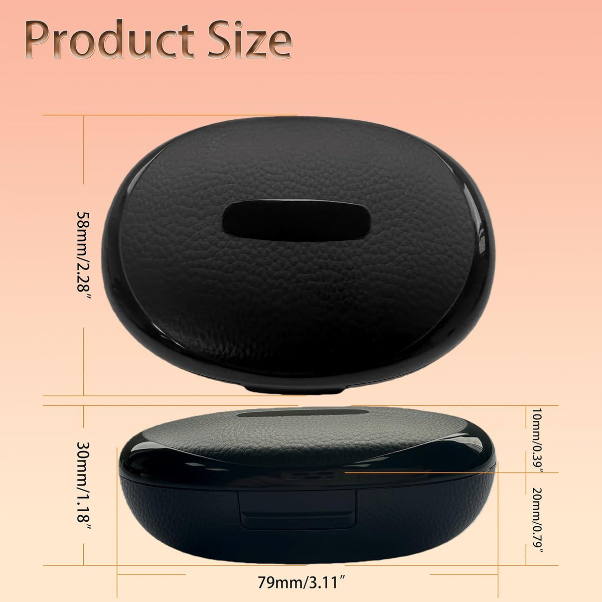 Hearing Aid Case, Portable Protective Storage Case (Blcak, style-1) | Water-Resistant Carrying Travel Case For For Most Hearing Aids