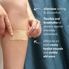 ScarAway Scar Fabric Sheets, Medical Grade Silicone, 1.5x3in, 8 Ct