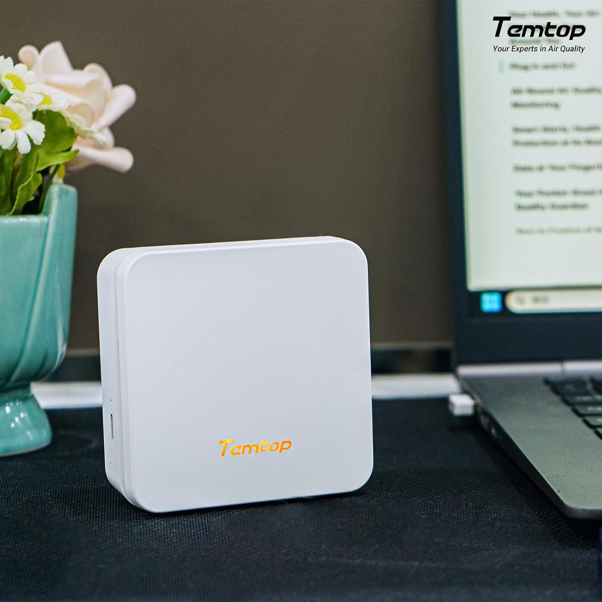 Temtop P2 Portable CO2 & Air Quality Monitor with LoRa Connectivity