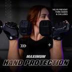 Max Grip Weight Lifting Workout Gloves for Gym Lifting, Biking, Fitness Training | Lightweight, Breathable, Non Slip | Men and Women