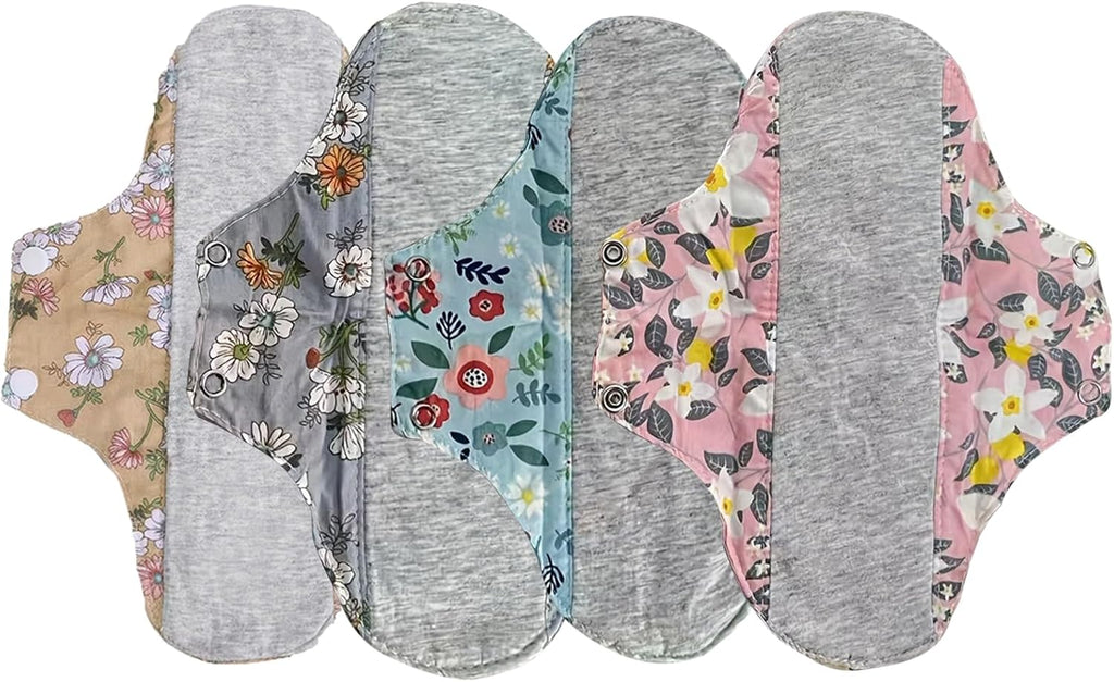 Reusable Pads for Women,Breathable Panty Liner - Washable Overnight Cloth Panty Liners | for Daily Use Sleep Travel Work Beach Postpartum Home