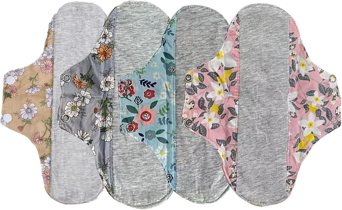 Reusable Pads for Women,Breathable Panty Liner - Washable Overnight Cloth Panty Liners | for Daily Use Sleep Travel Work Beach Postpartum Home