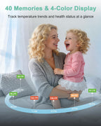 Ear Thermometer for Kids and Adults - Baby Thermometer FSA-HSA Eligible, Digital Infrared Thermometers 1S Reading, Accurate Forehead Termometro with Fever Alarm, 40 Memories (Green 1 Pack)
