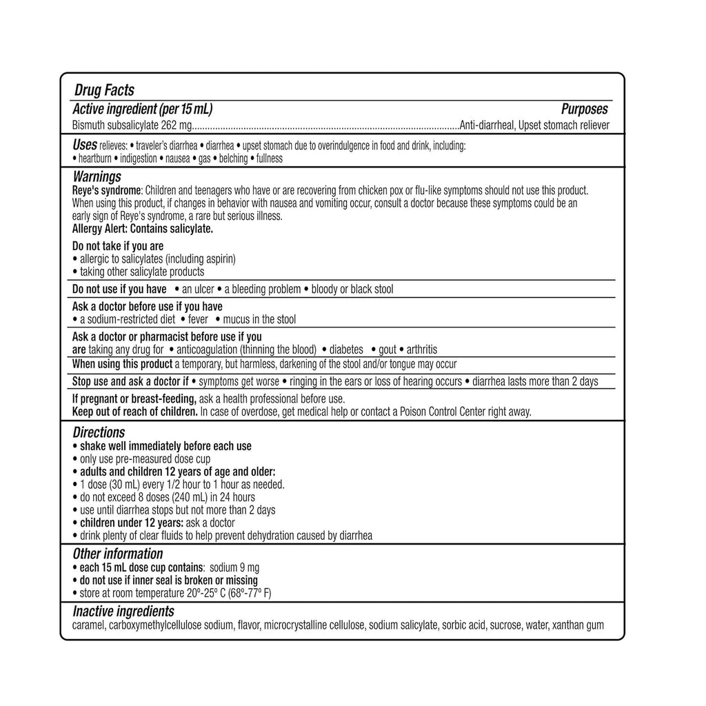 Kaopectate Multi-Symptom Diarrhea Medication for Adults, 11oz, Vanilla | Upset Stomach Relief, Bismuth Subsalicylate Anti Diarrhea Medicine