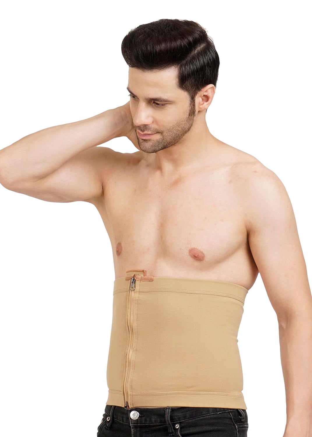 Abdominal Shapewear | HIGH Compression | Zip Closure | Support for Post-Cesarean, Postpartum, and Abdominal Liposuction | Umbilical and Abdominal Hernia