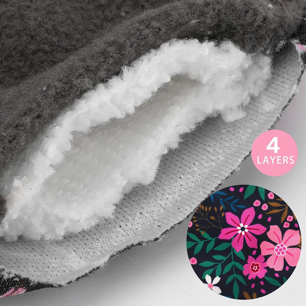 PHOGARY Reusable Menstrual Pads, Washable Night Pads for Abundant Menstrual Flow, Large Pads Set with Wings, Washable, Ideal for Overnight Use