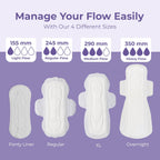 Saathi Panty Liners For Women-24 Pantyliners,Certified Organic Bamboo Biodegradable Fiber For Advanced Protection Against Leakage,Discharge,Light Period Flows&Rashes. Eco-Friendly,Natural&Compostable